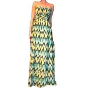 Francesca's Harper Strapless Maxi Dress NWT